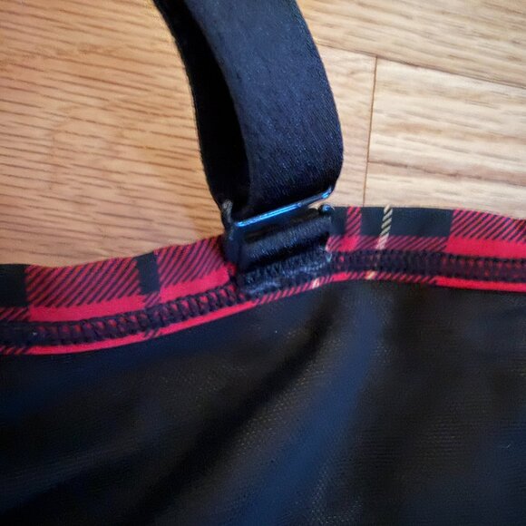 Torrid XO Plunge Push-Up Bra Noelle Plaid Jester Red Plus Size 42DD - Picture 12 of 16